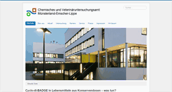 Desktop Screenshot of cvua-mel.de