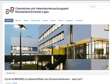 Tablet Screenshot of cvua-mel.de